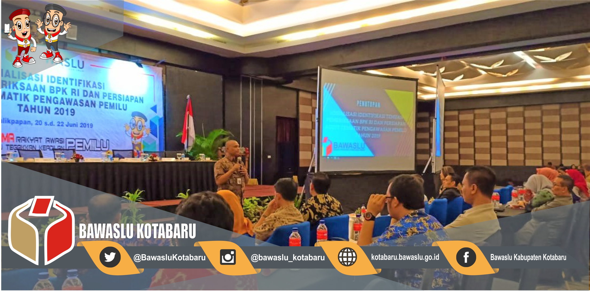 Persiapkan Bimtek Panwascam, Bawaslu Kotabaru Hadiri Training of Trainer