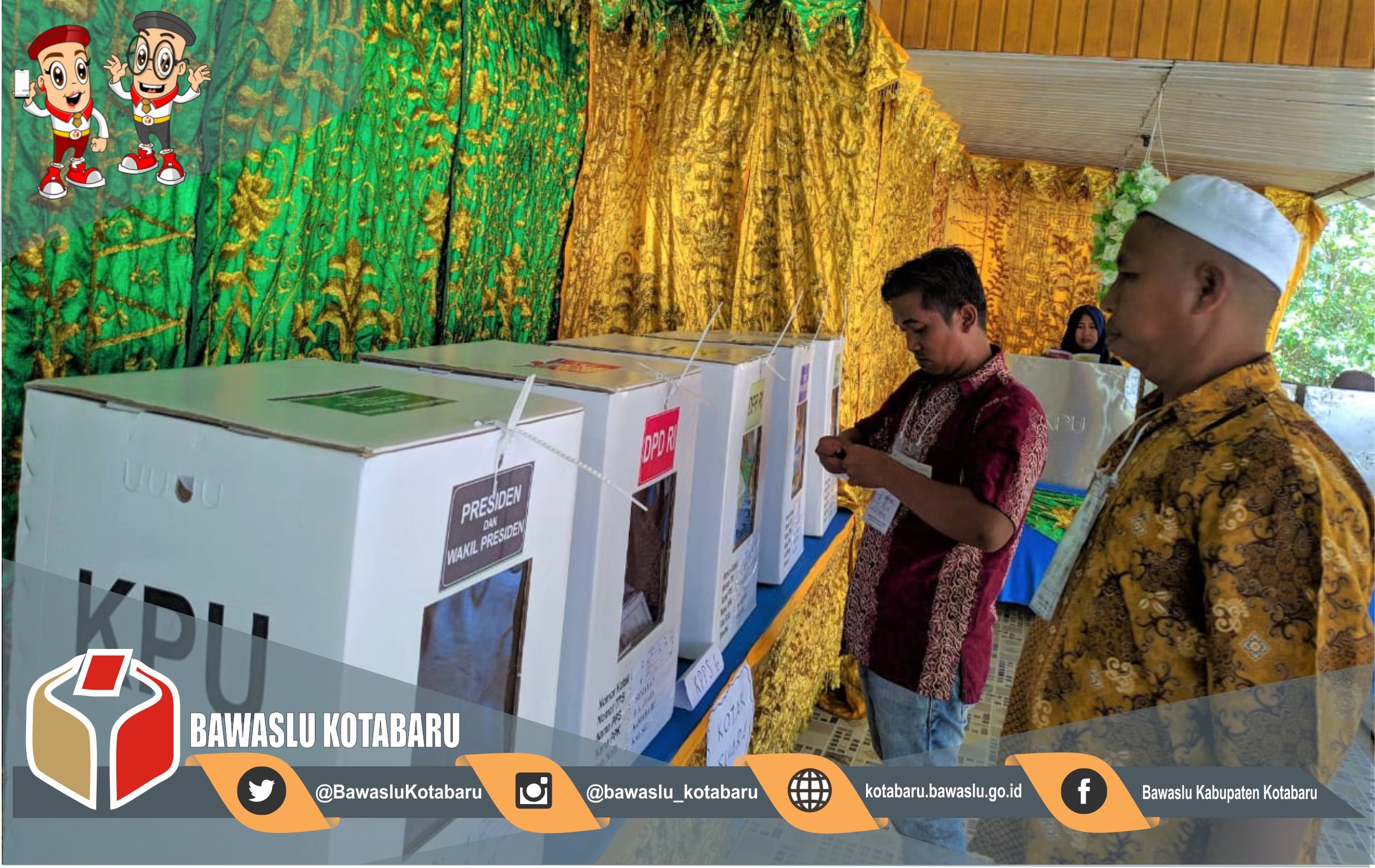 Hari Pemungutan Suara, Bawaslu Kabupaten Kotabaru Temukan Surat Suara Tertukar