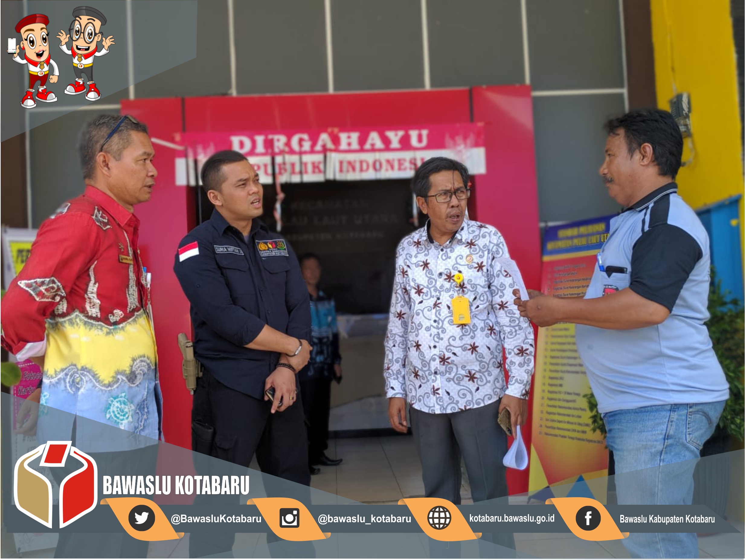 Bawaslu Kabupaten Kotabaru Bersama Sentra Gakkumdu Awasi Pergeseran Kotak Suara