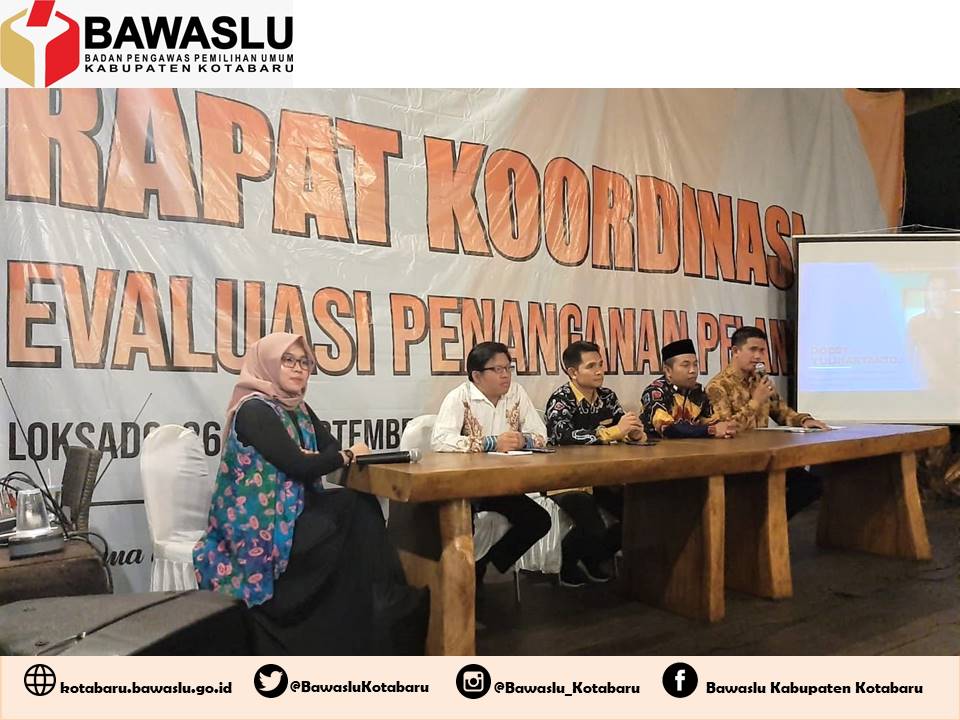 Rakor Evaluasi, Bawaslu Bahas Manajemen Kesekretariatan dalam Penanganan Pelanggaran