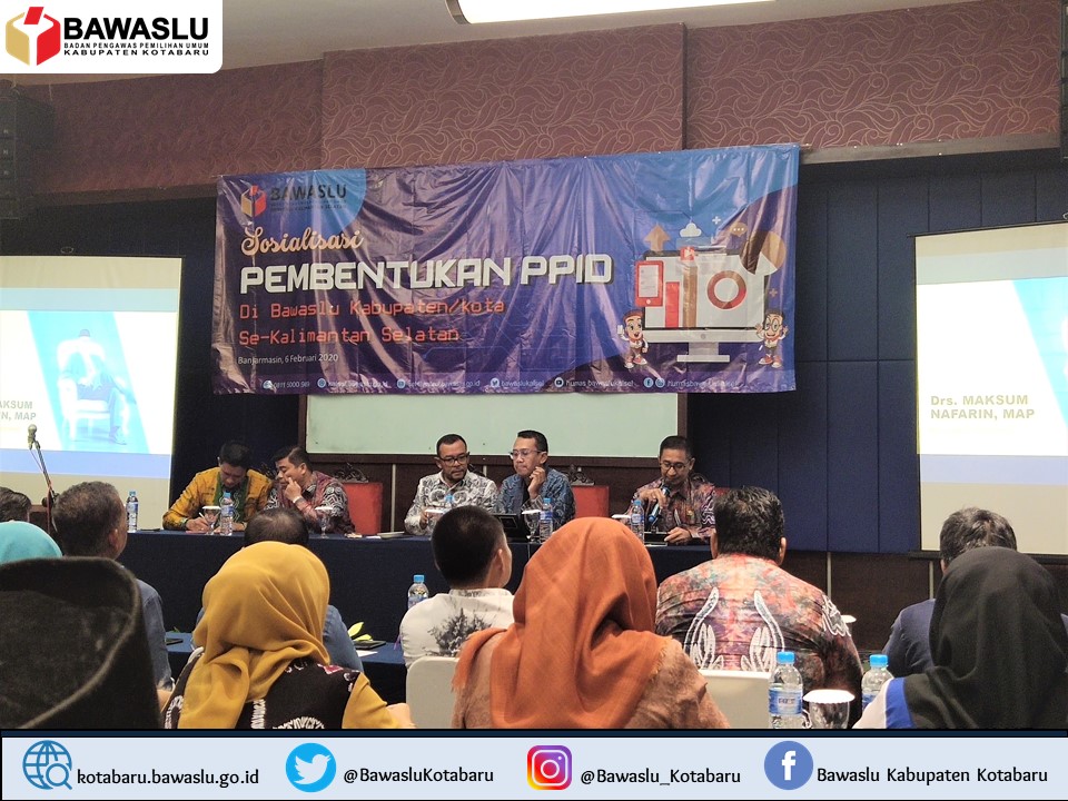 Wujud Keterbukaan Informasi Publik, Bawaslu Kalsel Sosialisasikan Pembentukan PPID