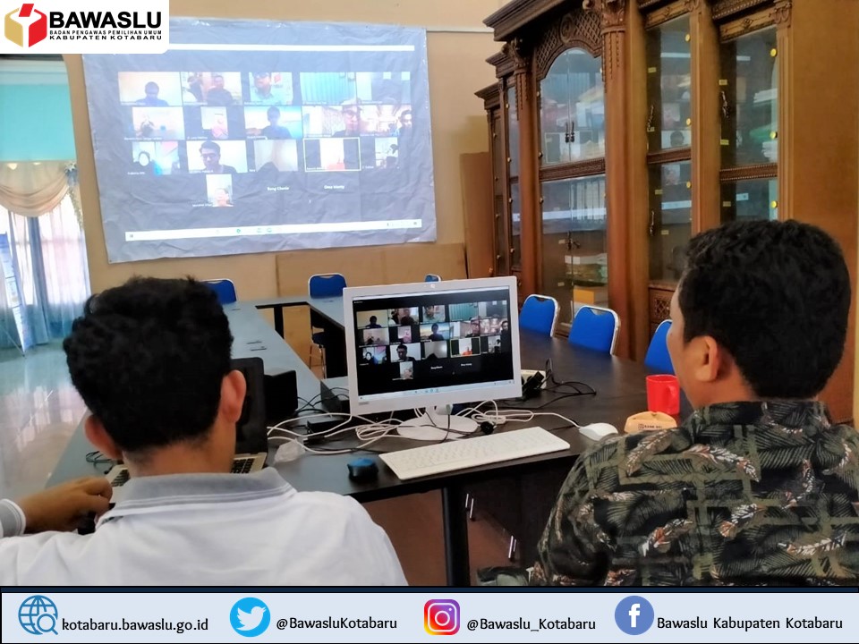 Lewat Vidcon, Bawaslu Kabupaten/Kota se-Kalsel Bahas Program JDIH