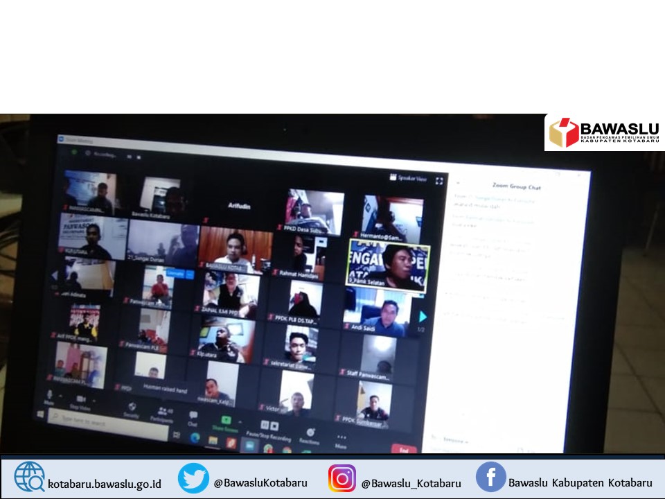 Jelang Berakhir, Bawaslu Kotabaru Bahas Progres Pengawasan Verifikasi Faktual
