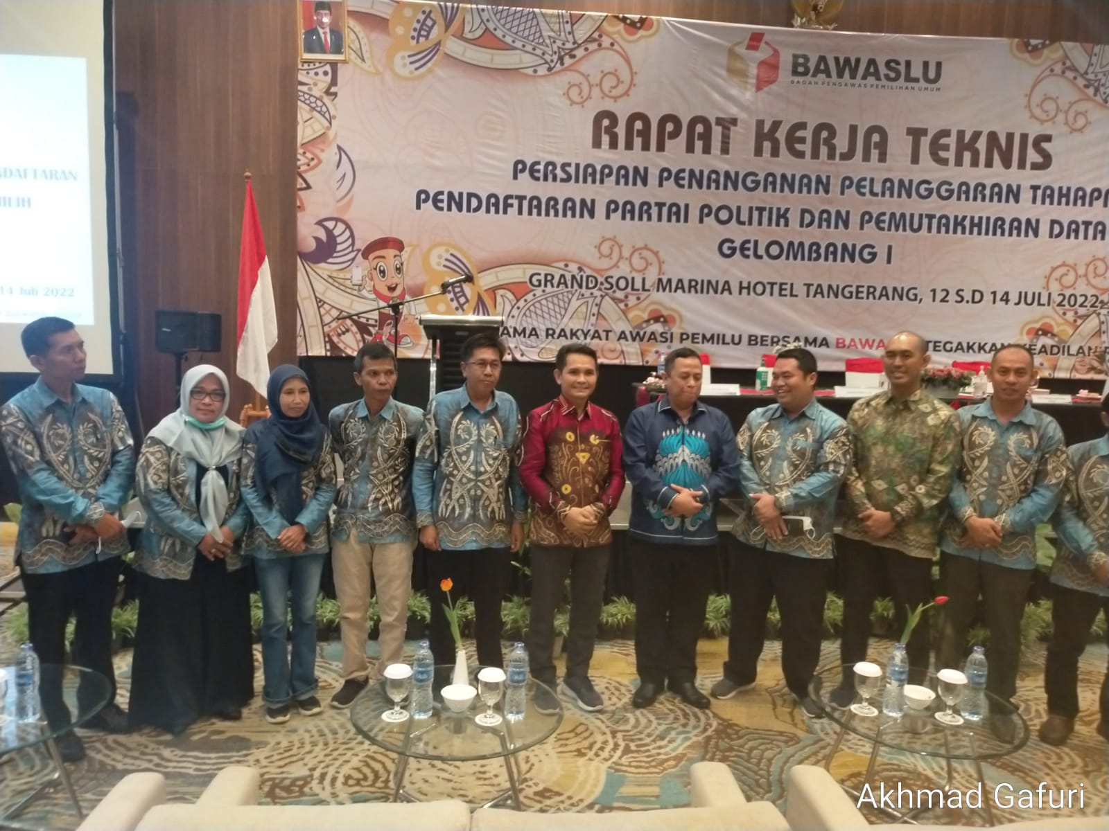 Bawaslu Kabupaten Kotabaru Hadiri Rakernis Persiapan Penanganan Pelanggaran Tahapan Pendaftaran Partai Politik dan Pemutakhiran Data Pemilih