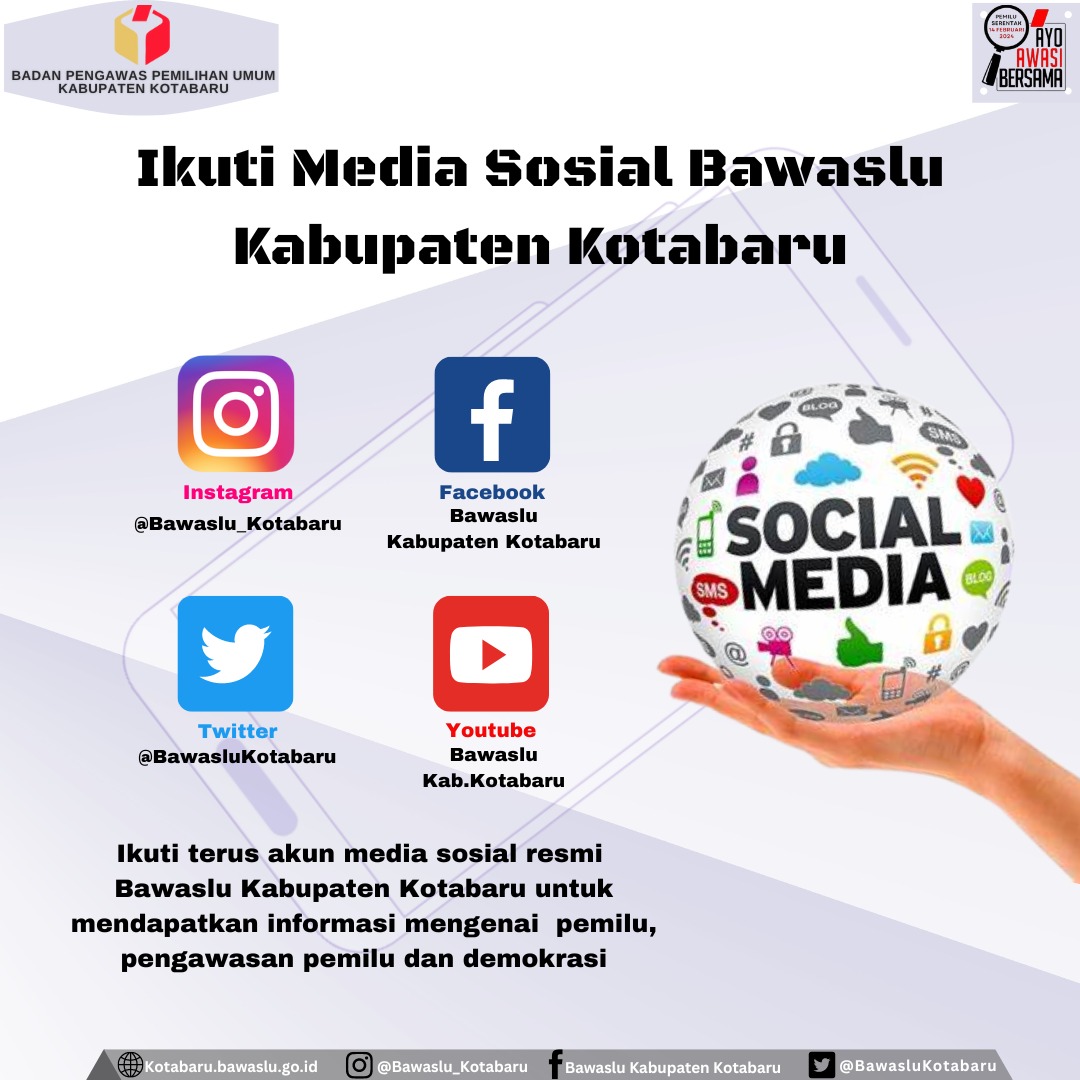 Media Sosial Bawaslu Kabupaten Kotabaru