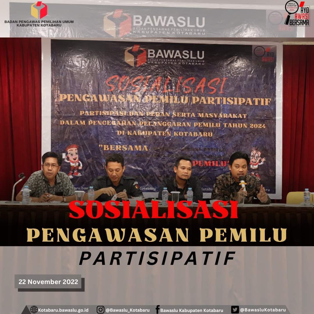 Sosialisasi Pengawasan Pemilu Partisipatif