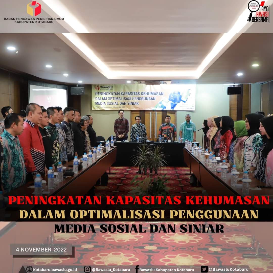 Peningkatan Kapasitas Kehumasan Dalam Optimalisasi Penggunaan Media Sosial dan Siniar