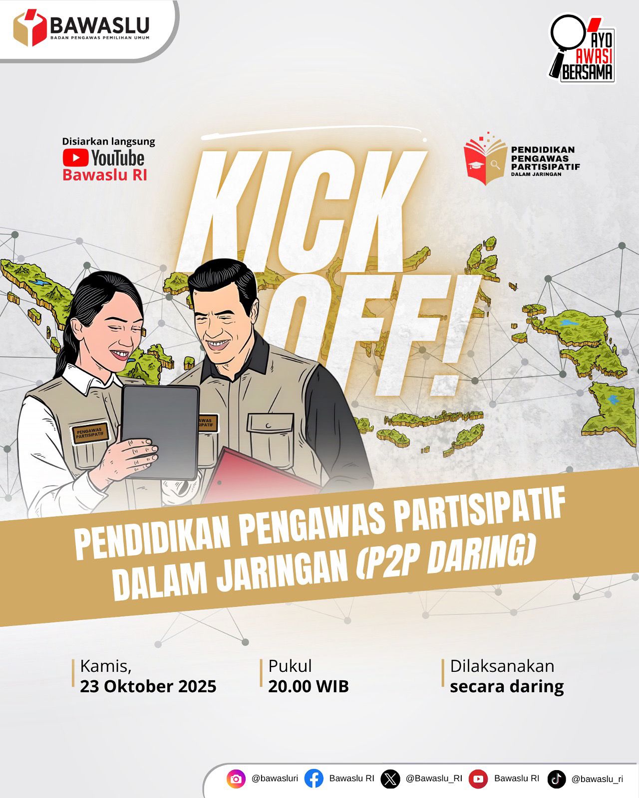 Pendidikan Pengawas Partisipatif dalam jaringan P2P Daring