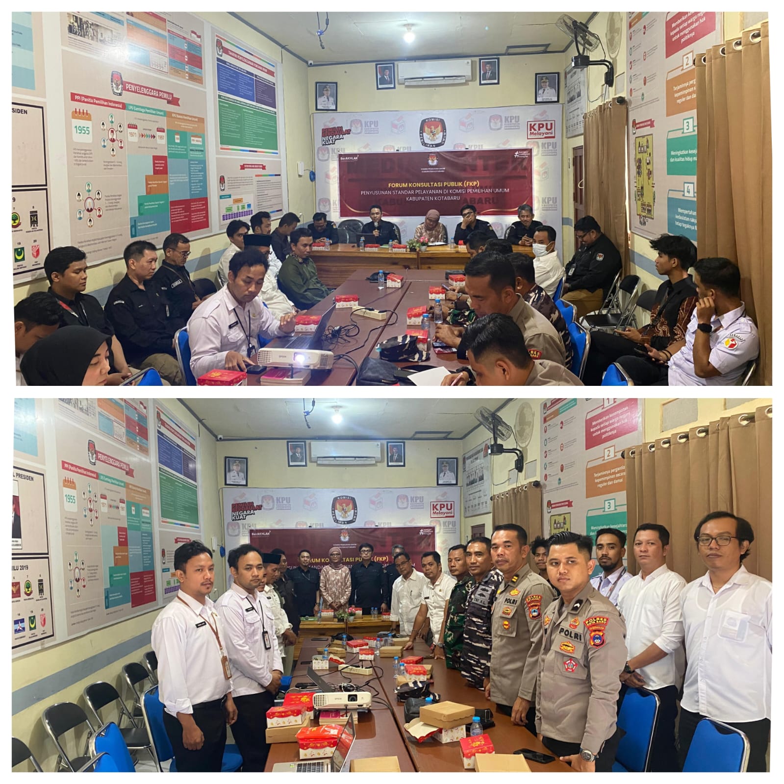 Bawaslu Kabupaten Kotabaru Hadiri Forum Konsultasi Publik Penyusunan Standar Pelayanan di KPU Kotabaru