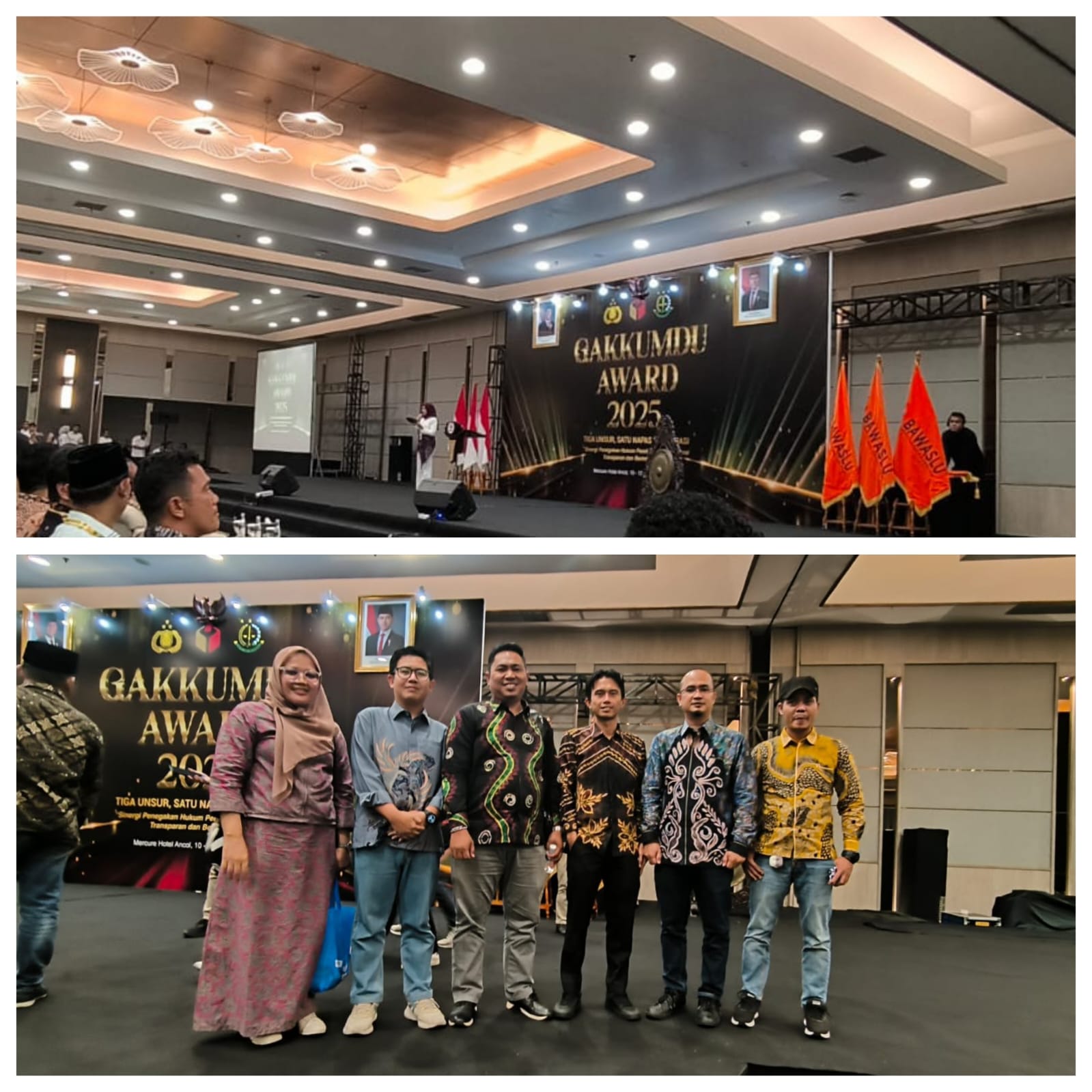 Bawaslu Kabupaten Kotabaru Hadiri Gakkumdu Award 2025 di Jakarta