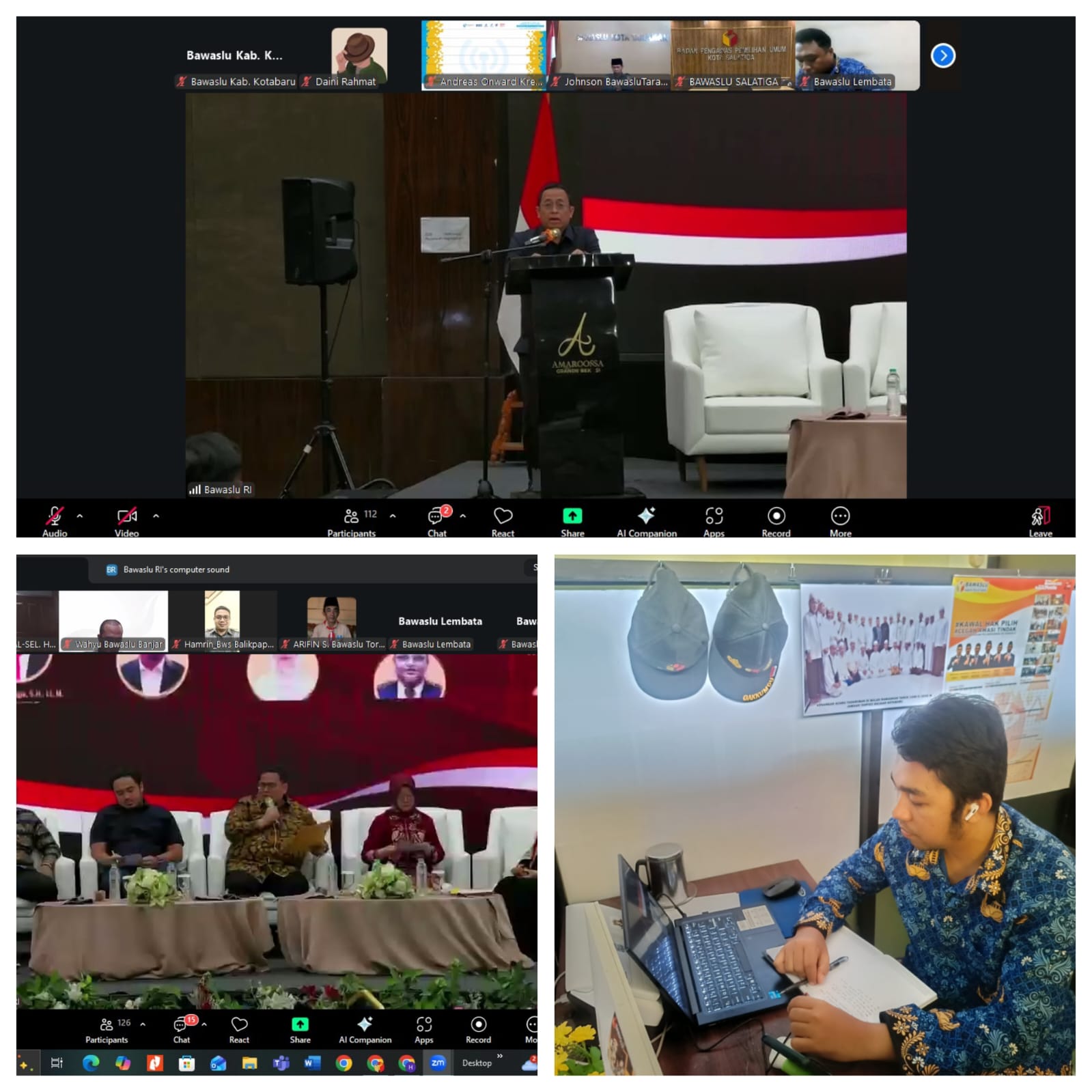 Bawaslu Kabupaten Kotabaru Ikuti Diskusi Terpumpun “Merajut Keadilan: Potret Penanganan Pelanggaran Pilkada 2024”