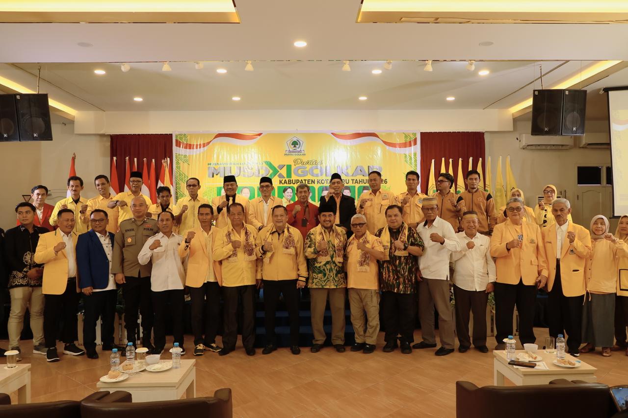 Ketua Bawaslu Kabupaten Kotabaru, Rony Syafriansyah, S.Ikom., menghadiri acara Musyawarah Daerah (MUSDA) XI Partai Golkar Kabupaten Kotabaru Tahun 2026