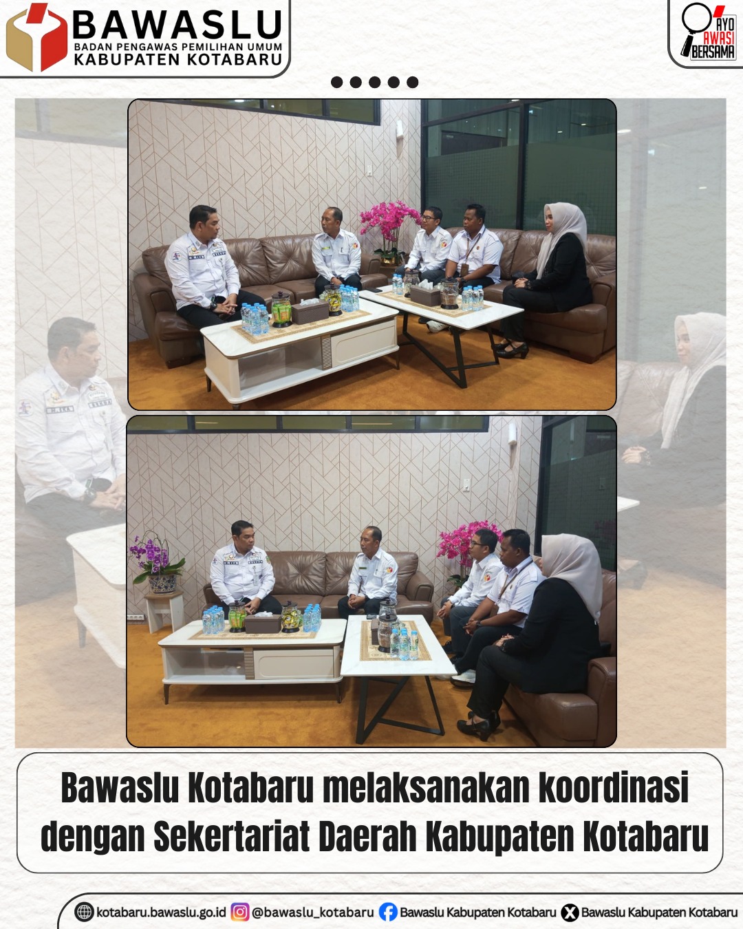 Koordinasi dengan Sekretariat Daerah Kabupaten Kotabaru