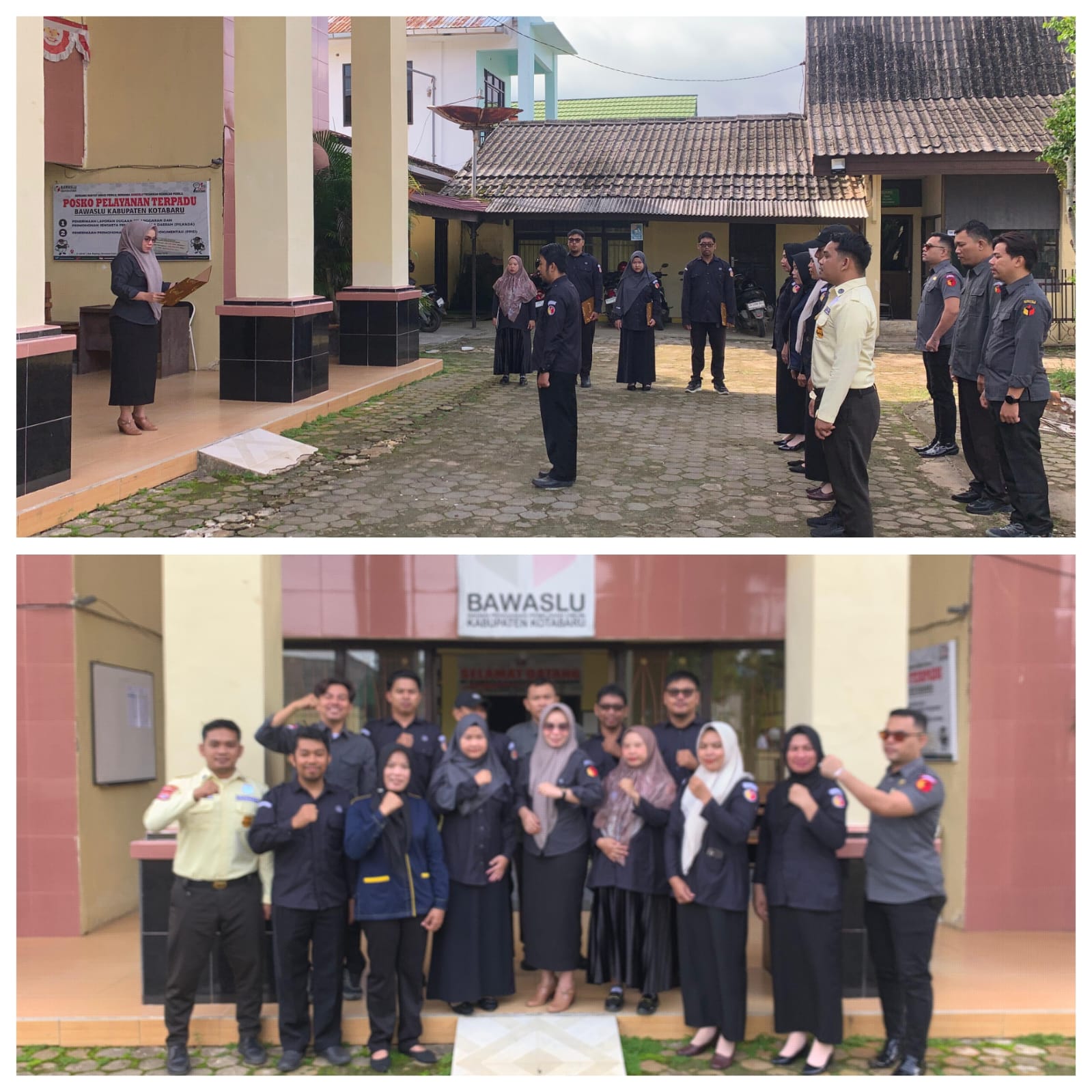 Bawaslu Kabupaten Kotabaru melaksanakan Apel Rutin Senin 9 Maret 2026 