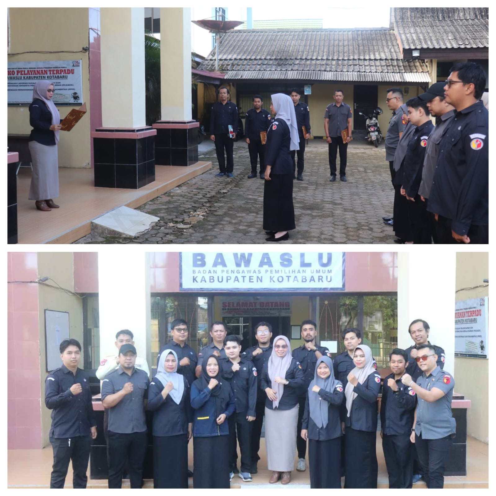 Bawaslu Kabupaten Kotabaru melaksanakan apel rutin pada Senin, 04 Mei 2026 