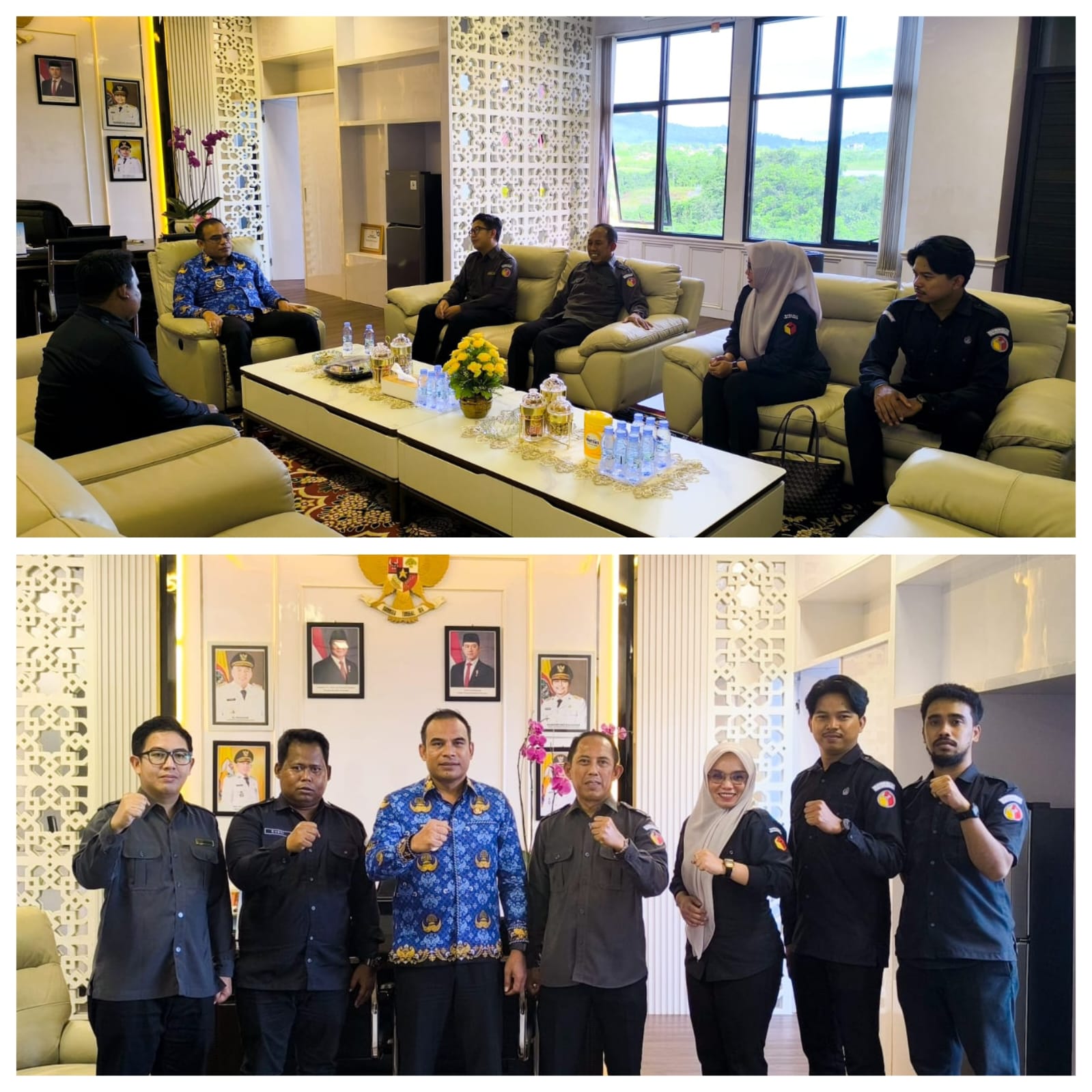 Kunjungan serta Koordinasi dan Konsolidasi Demokrasi bersama Kepala Daerah Kabupaten Kotabaru.