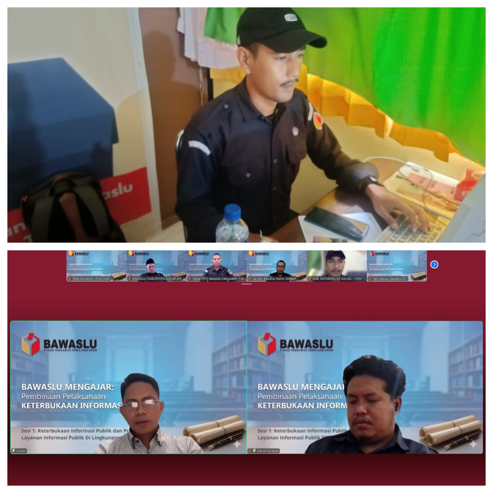 Bawaslu Kabupaten Kotabaru Ikuti Pelatihan Klasifikasi Informasi Publik