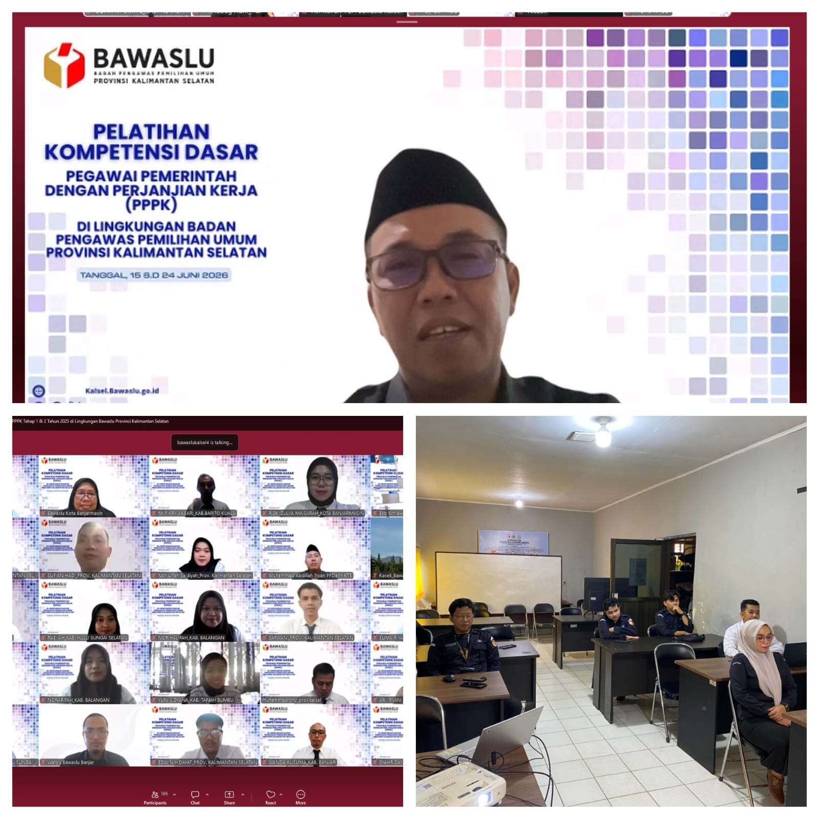 Tingkatkan Kapasitas ASN, Bawaslu Kotabaru Ikuti Pelatihan Kompetensi Dasar PPPK yang dilaksanakan secara daring oleh Bawaslu Provinsi Kalimantan Selatan