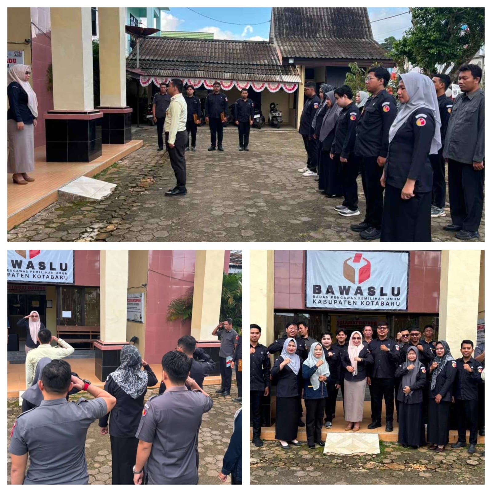 Apel Pagi Senin, Kepala Sekretariat Bawaslu Kotabaru Tekankan Semangat Kebersamaan dalam Bekerja