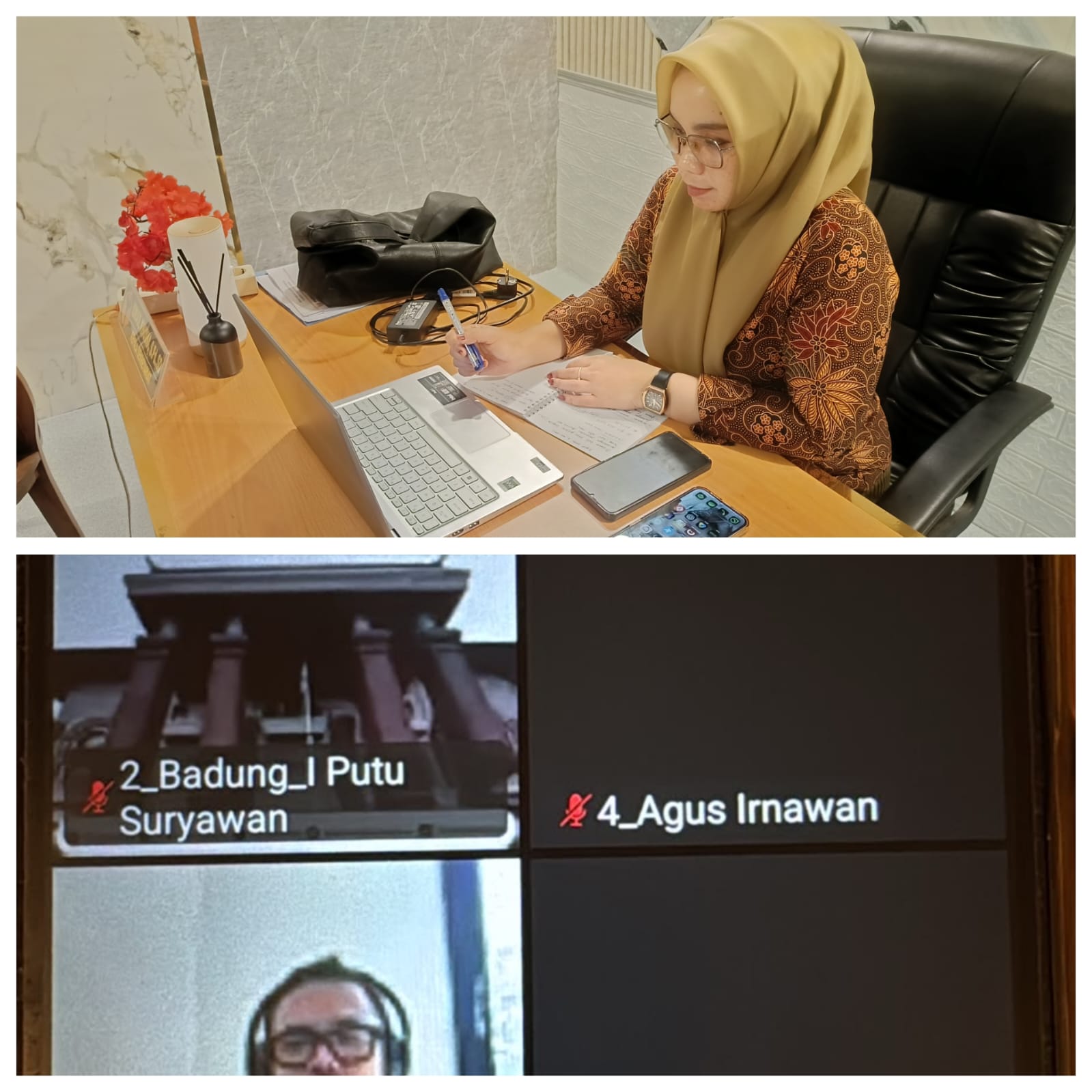 Kepala Sekretariat Bawaslu Kabupaten Kotabaru Ikuti Rapat Lanjutan Sosialisasi Petunjuk Teknis Tunjangan Kinerja Pegawai Bawaslu