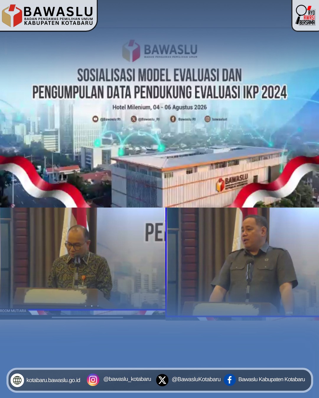 Bawaslu Kabupaten Kotabaru Ikuti Sosialisasi Evaluasi IKP 2024 untuk Perkuat Kualitas Pengawasan Pemilu