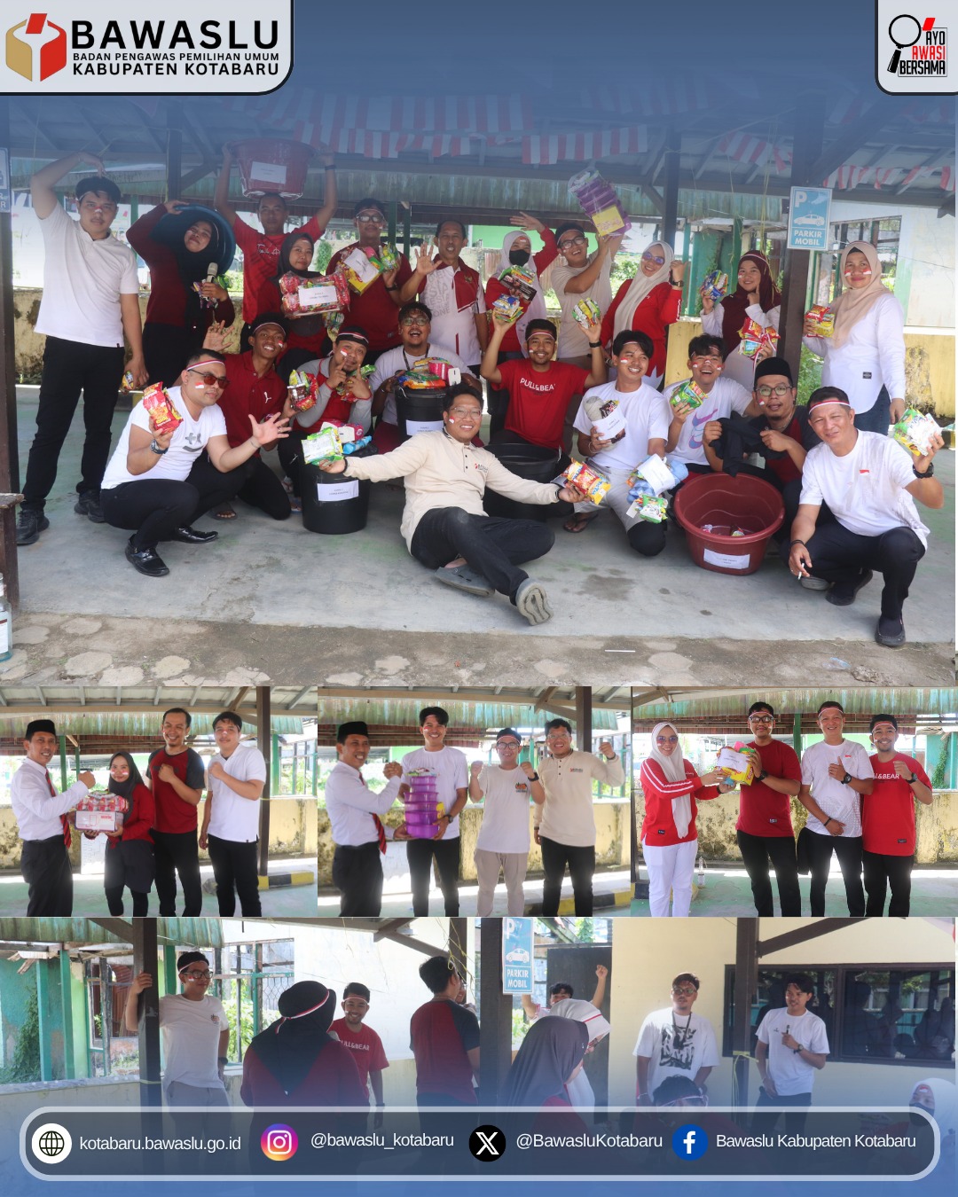 Semarak HUT ke-81 RI, Bawaslu Kotabaru Gelar Lomba 17-an