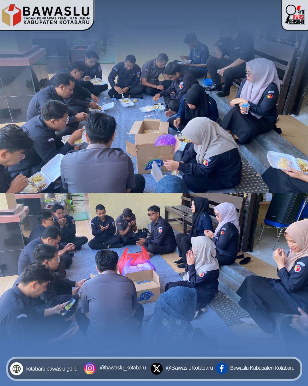 Bawaslu Kotabaru Gelar Doa Bersama untuk Masyarakat Terdampak Bencana di NTT dan Kalimantan