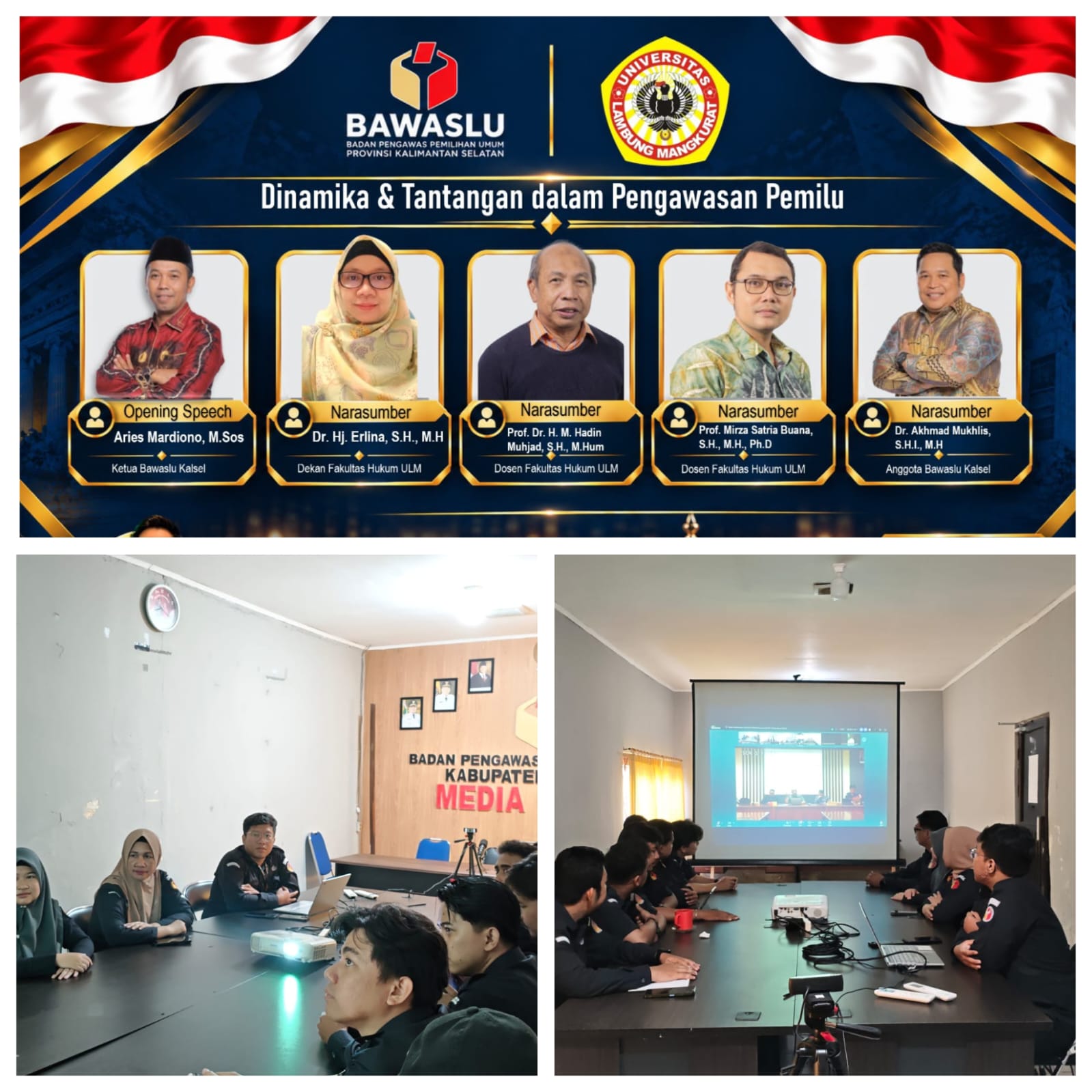 Bawaslu Kotabaru Ikuti FGD, Bahas Dinamika dan Tantangan Pengawasan Pemilu