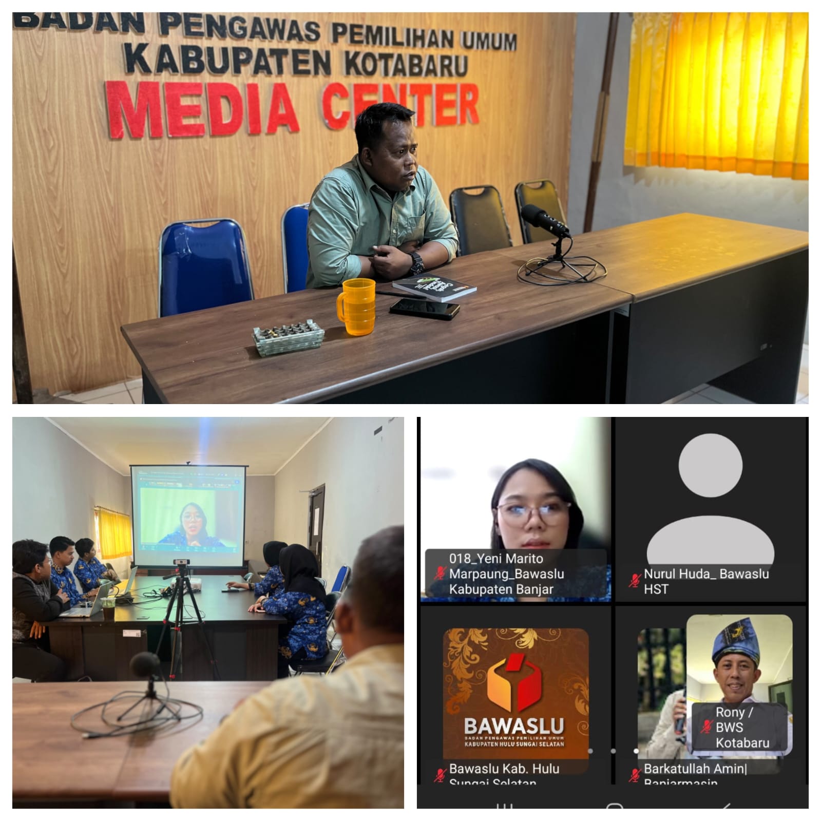 Bawaslu Kotabaru Ikuti Webinar Diseminasi Hukum Pemilu Edisi ke-2 tentang Persyaratan Pendidikan Calon Anggota Legislatif
