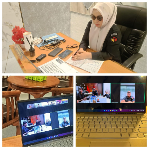 Perkuat Koordinasi Kelembagaan, Bawaslu Kotabaru Ikuti Rapat Pembinaan dan Evaluasi Jajaran Sekretariat Bawaslu RI