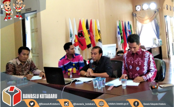 Bawaslu Bersama Sentra Gakkumdu Kabupaten Kotabaru Tangani Dua Kasus Dugaan Pelanggaran Pemilu