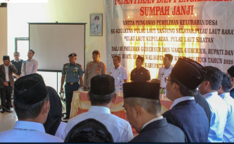 Panitia Pengawas Pemilihan Kelurahan/Desa 5 Kecamatan di Kabupaten Kotabaru Resmi Dilantik