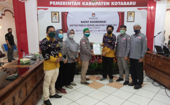Bawaslu Kabupaten Kotabaru Hadiri Rakor Daftar Pemilih Berkelanjutan Tahun 2021