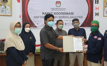 Bawaslu Kotabaru Hadiri Rakor Pemutakhiran Daftar Pemilih Berkelanjutan (PDPB) Semester II Tahun 2021