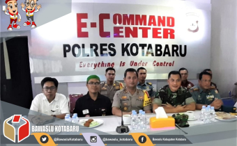 Koordinasi Kesiapan Pengamanan Pemilu 2019 Bersama Menkopolhukam Lewat Video Conference