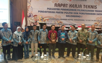 Bawaslu Kabupaten Kotabaru Hadiri Rakernis Persiapan Penanganan Pelanggaran Tahapan Pendaftaran Partai Politik dan Pemutakhiran Data Pemilih