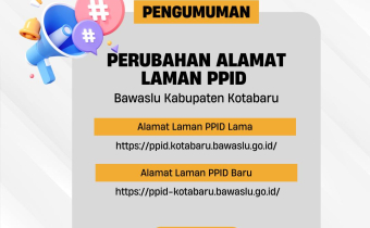 Hai #SahabatBawaslu Sekarang Bawaslu Kotabaru sudah menyediakan Website Layanan Informasi Publik Secara Online.