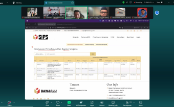 Bawaslu Kotabaru Ikuti Sosialisasi Fitur Baru SIPS untuk Tingkatkan Transparansi Penanganan Sengketa Pemilu