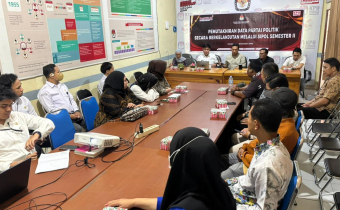 Bawaslu Kotabaru Hadiri Sosialisasi Pemutakhiran Data Partai Politik Berkelanjutan di KPU Kotabaru