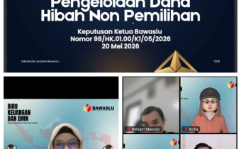 Bawaslu Kabupaten Kotabaru Ikuti Sosialisasi Pedoman Pengelolaan Hibah Non Pemilihan dari Bawaslu RI