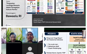 Bawaslu Kotabaru Ikuti Rapat Persiapan Kompetisi Debat Penegakan Hukum Pemilu VI