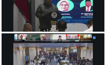 Bawaslu Kabupaten Kotabaru Ikuti Rapat Harmonisasi Penanganan Tindak Pidana Pemilu Bersama Bawaslu RI