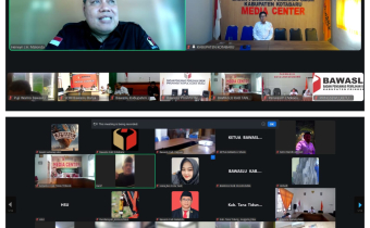 Bawaslu Kabupaten Kotabaru Ikuti Rapat Koordinasi Jum'at Sehati dan Jumpa Berlian Bersama Bawaslu RI
