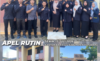 Bawaslu Kabupaten Kotabaru Tekankan Kedisiplinan dalam Apel Rutin Senin Pagi