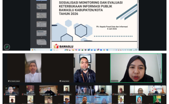 Bawaslu Kabupaten Kotabaru Ikuti Pembahasan Monev Keterbukaan Informasi Publik Tahun 2026