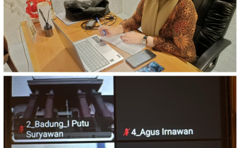 Kepala Sekretariat Bawaslu Kabupaten Kotabaru Ikuti Rapat Lanjutan Sosialisasi Petunjuk Teknis Tunjangan Kinerja Pegawai Bawaslu