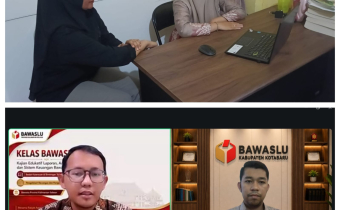 Bawaslu Kotabaru Selaraskan Persepsi Laporan Kinerja WFH Lewat Rapat Daring