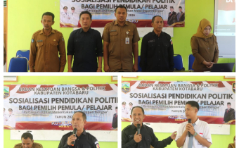 Bawaslu Kotabaru Edukasi Pemilih Pemula, Perkuat Partisipasi Demokrasi Sejak Dini