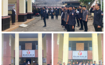 Apel Pagi Senin, Kepala Sekretariat Bawaslu Kotabaru Tekankan Disiplin Kerja dan Optimalisasi Pelaporan WFH