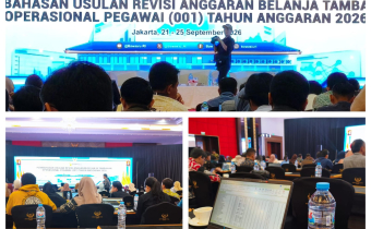Bawaslu Kotabaru Ikuti Penyelarasan Anggaran Operasional Pegawai Bersama Bawaslu RI